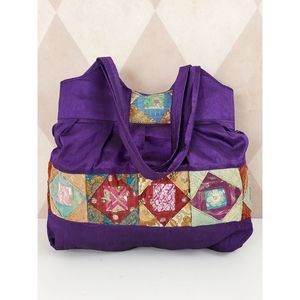 Purple Patchwork Bag